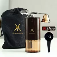 咖啡豆研磨机手摇磨豆机手动磨粉器具迷你便携小型家用手磨咖啡机|折叠手摇磨豆机咖啡色