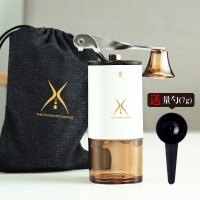 咖啡豆研磨机手摇磨豆机手动磨粉器具迷你便携小型家用手磨咖啡机|折叠手摇磨豆机白色
