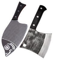 家用剁骨刀 加厚骨刀屠夫斩骨刀大骨头专用厨房大刀家用菜刀|1.7斤锻打刀+菜刀