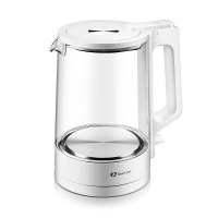 美国烧水壶电热水壶家用透明玻璃开水壶304不锈钢自动断电