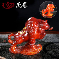 变色茶宠摆件精品创意貔貅喷水金蟾茶宠物功夫茶具茶道玩配件可养|变色茶宠牛气冲天【红】