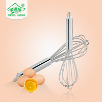烘焙工具10寸加粗不锈钢打蛋器手动搅拌棒制作蛋糕打发淡奶油家用|【爱满屋】手动打蛋器10寸