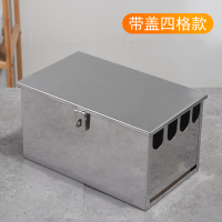 不锈钢刀架带锁刀箱带盖刀柜商用刀座刀盒厨房置物架刀具收纳箱架|加厚四格刀箱带盖加款送锁头