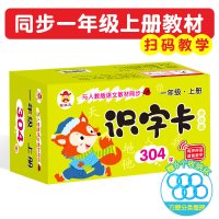 汉语拼音卡片幼小衔接字母识字卡片全套一年级幼儿园学前儿童用|一年级上册人教版同步识字卡(打孔加厚)304张