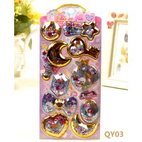 小清新立体3d闪亮烫金水晶摇动流沙冰激凌贴画礼品装饰素材粘贴纸|带香味摇摇乐YQ03