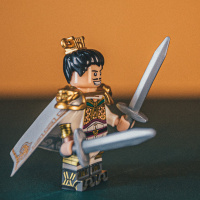 国潮玩具三国演义小侠刘备关羽张飞桃园三结义蜀汉中国风人仔积木|刘备