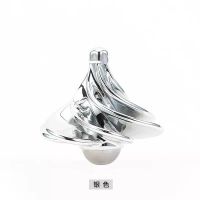 风动空气念力陀螺益智玩具东西儿童指尖解压玩具反重力黑科技|银色