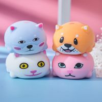 超萌可爱多彩卡通沙雕柴犬捏捏乐减压发泄神器小狗模型揉捏小玩具|四色柴犬套装