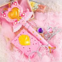 儿童魔法棒玩具芭拉巴拉仙女棒巴啦啦小魔仙棒女孩发光音乐变身器|魔法书+升级版法棒+项链+皇冠+手环