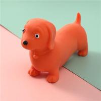 解压哈巴狗捏捏狗成人玩具发泄成人解压玩具捏捏乐小孩玩具大全|[新款]*腊肠狗-褐色减压拉拉狗