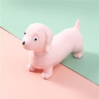 解压哈巴狗捏捏狗成人玩具发泄成人解压玩具捏捏乐小孩玩具大全|[新款]*腊肠狗-粉色减压拉拉狗