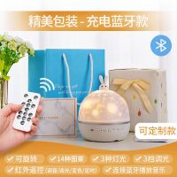 新款星空灯投影仪儿童玩具女孩满天星卧室网红梦幻小夜灯音乐生日|照片定制[月光兔蓝牙遥控款]送14套