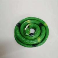 儿童玩具仿真动物整蛊恐怖吓人玩具蛇软胶批发恶搞创意解压发泄|绿色圆头蛇