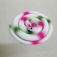 儿童玩具仿真动物整蛊恐怖吓人玩具蛇软胶批发恶搞创意解压发泄|白色圆头蛇