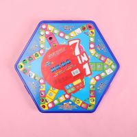 跳跳棋儿童益智亲子大号大人塑料80后跳棋玻璃球弹子飞行棋老式|七合一跳棋