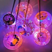 发光弹弹球手提弹力球夜光水求发泄球发光儿童玩具闪光跳跳球批发|小猪+星星款(带绳)1个