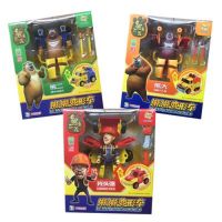 熊熊变形车2代全套装变身机器人熊大熊二光头强变型车熊出没玩具|一套3个(3个盒)