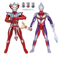 泰迦三重斯特利姆奥特曼手办超可动赛罗模型迪迦神光棒玩具|豪华迪迦+泰迦送扭蛋