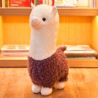 大号可爱毛绒玩具羊驼公仔睡觉抱枕儿童布娃娃女孩生日礼物|紫色 28cm