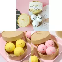网红抖音同款解压包子玩具发泄神器解压包子带蒸笼仿真包子捏捏乐|3鸡+3猪+3熊猫+3蒸笼[钜惠]