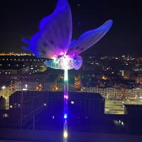 新品玩具七彩发光音乐蝴蝶儿童玩具仿真经典蝴蝶摆摊热卖玩具|三档发光[蝗虫]颜色混发 20个送电池