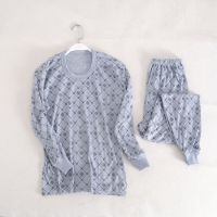 男士薄款内衣秋衣秋裤套装男秋裤中青年老年打底保暖内衣线衣线裤