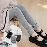 女童打底裤外穿薄款儿童连裤袜春秋纯棉中大童洋气九分裤袜宝宝袜