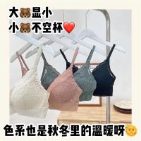法式无钢圈内衣女薄款大胸显小防下垂收副乳性感蕾丝文胸套装