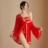 情趣内衣性感睡衣汉服旗袍吊带肚兜开叉制服诱惑大码古风挑逗背心