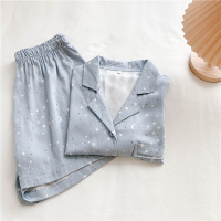 柔软舒适~贡缎棉绸睡衣女夏季短袖短裤薄款优雅家居服套装