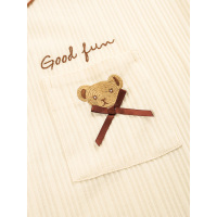 情侣睡衣女夏季纯棉短袖薄款小熊男家居服套装2021年新款