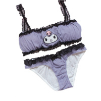 纯棉萌の抹胸套装绵玉桂狗文胸无钢圈南瓜裤可爱萝莉内衣美乐蒂夏