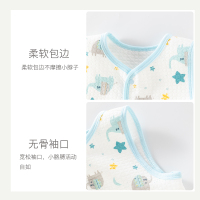 婴儿马甲秋冬三层保暖坎肩儿童春秋上衣背心卡通冬装纯棉宝宝马夹