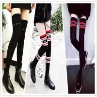 1/3双过膝袜子女长筒时尚美腿瘦身百搭性感高筒女袜学院风大腿袜