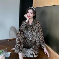 金丝绒睡衣女秋冬款钻石绒套装新款时尚韩版性感长袖长裤家居服