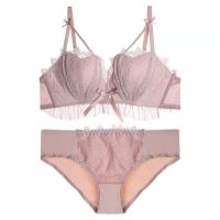 2021新款内衣女胸罩蕾丝性感超聚拢提胸防下垂无钢圈文胸套装