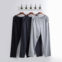 男士睡裤薄款春夏莫代尔棉男家居长裤宽松运动休闲裤大码男居家裤