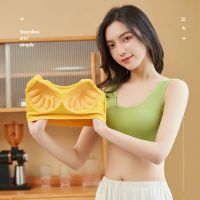 美背文胸一体式内衣女学生高中少女运动背心式抹胸无钢圈聚拢裹胸