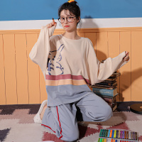 睡衣女春秋款纯棉2021年新款长袖公主风两件套装秋冬季薄款家居服