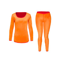 保暖内衣女士高领加厚加绒德自发热秋衣秋裤套装防寒打底衫秋冬季