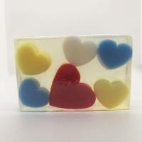 心心相映手工精油皂 心心相映手工精油皂送礼爱心果香手工透明皂柔肤洁面香皂