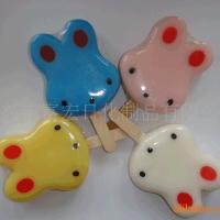 手工香皂冷透明制香兔子棒棒糖香皂可爱卡通皂送礼温和润肤皂