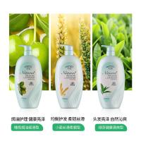 小麦橄榄柔顺洗发水去屑绿茶头皮清洁护理去油玫瑰沐浴露洗护组合