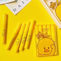 萌萌鸭唇釉套盒 萌萌鸭丝绒唇釉礼盒套装卡通不易脱色防水防汗滋润保湿口红