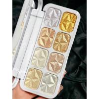 8色钻石高光眼影盘珠光立体修容化妆提亮