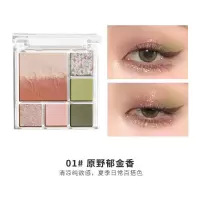 玩趣腮红眼影盘闪粉珠光亮片平价学生眼影卧蚕一体盘彩妆
