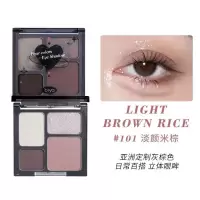 超火四影盘高级感烟熏妆哑光细闪黑影高颜值日常百搭