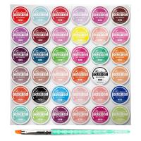 美甲36色实色光疗胶彩胶指甲油胶小罐胶色彩绘可卸凝胶套装