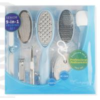 9合一套装 9件套足部护理工具磨脚石脚板锉皮角质不锈钢搓脚板修脚套装