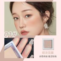 可爱脸妆腮红高光腮红胭脂不飞粉显色土豆泥立体提亮修容粉饼